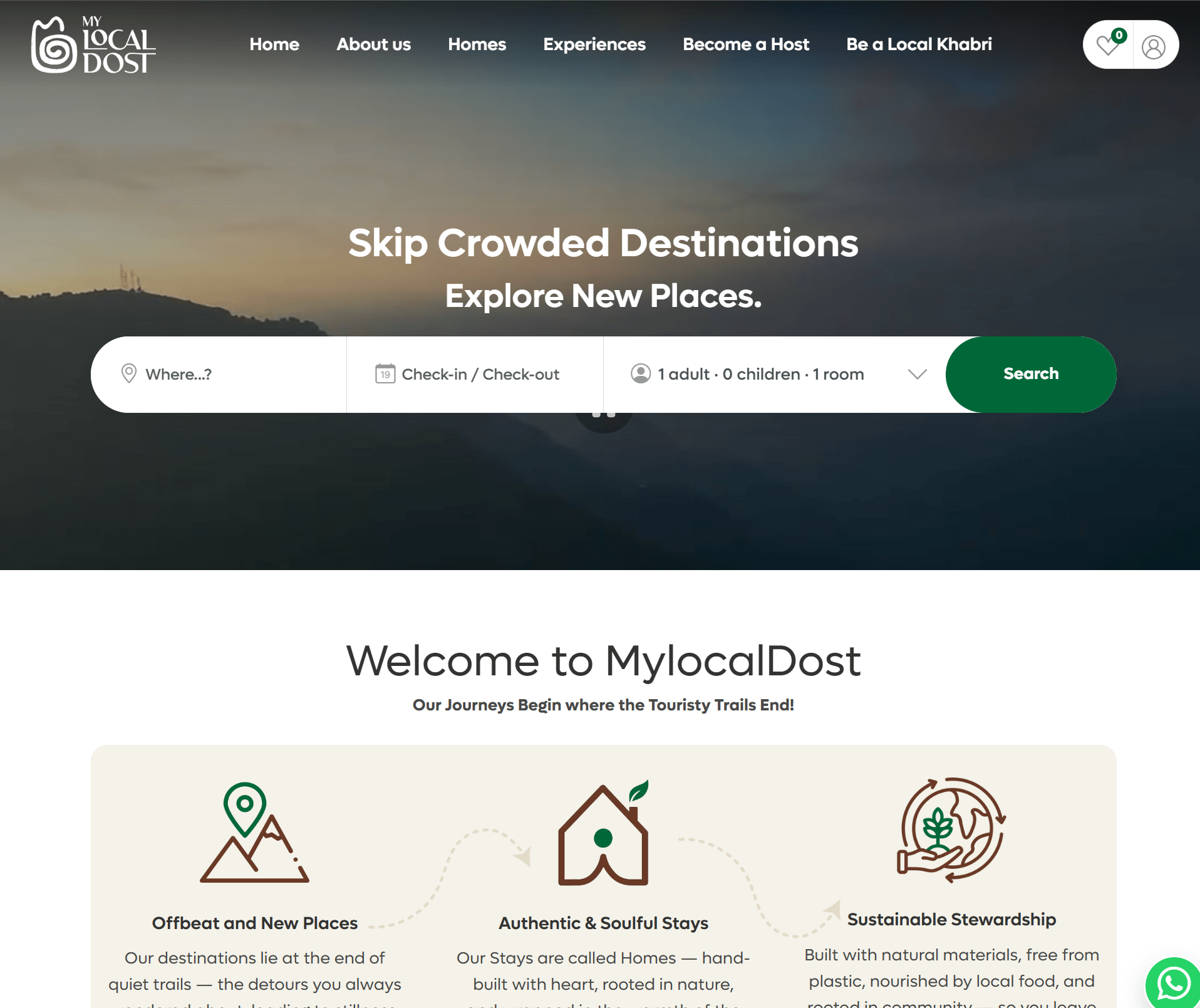 MyLocalDost website preview